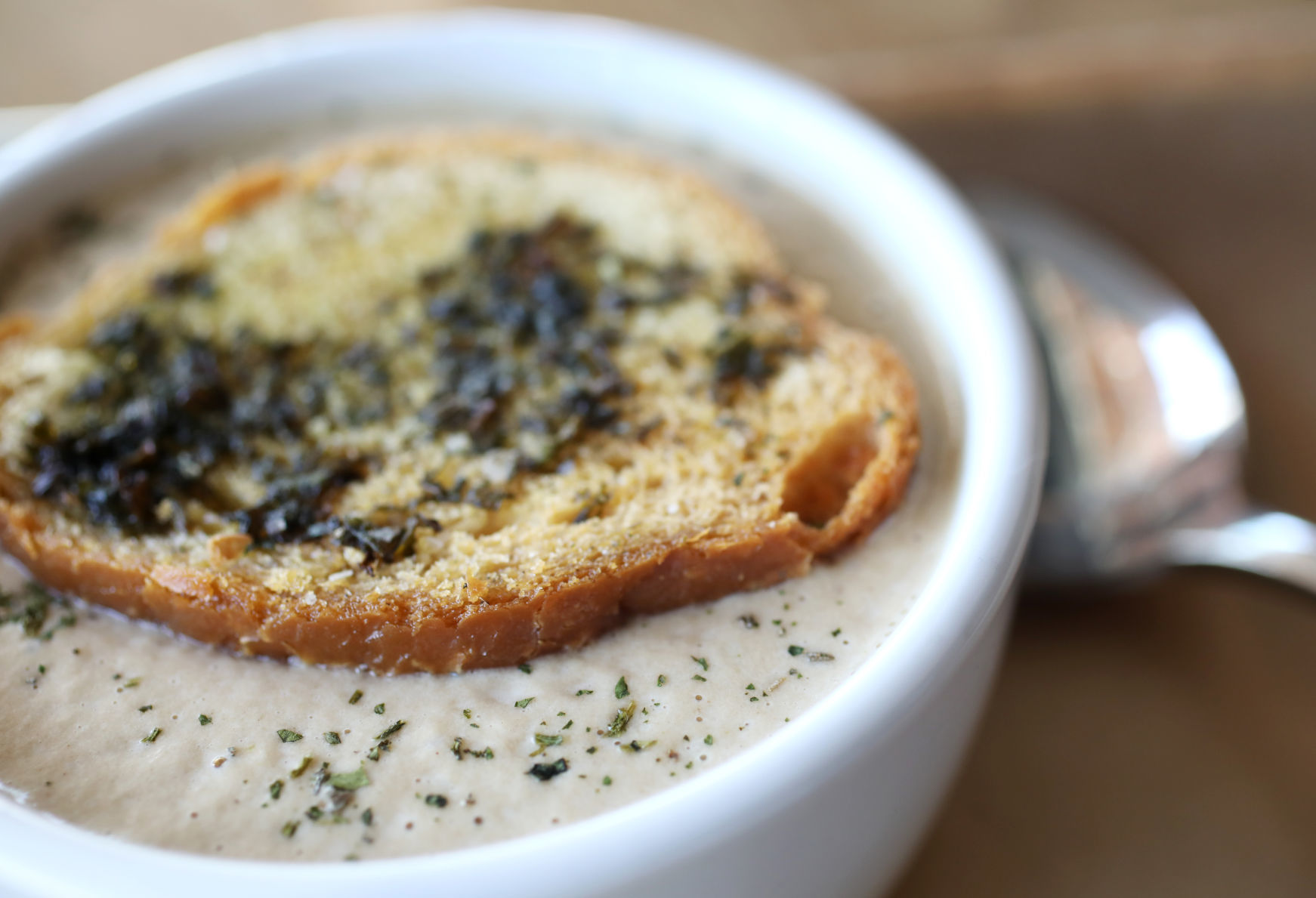 Tangent caramelized onion soup